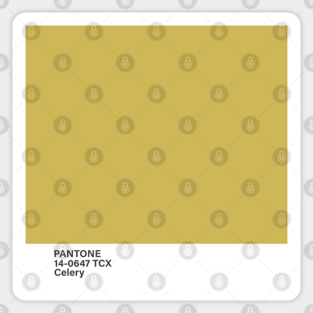 pantone 140647 TCX Celery Pantone Color Sticker TeePublic